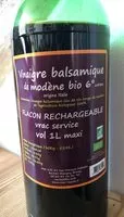 Mängden socker i Vinaigre balsamique de Modène 6*