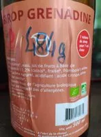 Mängden socker i Sirop grenadine vrac liquide