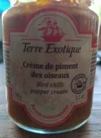Mängden socker i Crème de piment des oiseaux