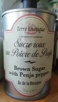 Mängden socker i Préparation à Base De Sucre Roux Au Poivre De Penja