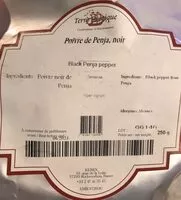 Mängden socker i Poivre de penja, noir