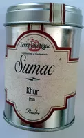 Mängden socker i Sumac en poudre