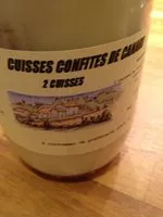 Mängden socker i Cuisses confites de canard