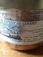 Mängden socker i cassoulet au confit de canard