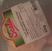 Mängden socker i Filet de poulet preparé en salaison, surgelé