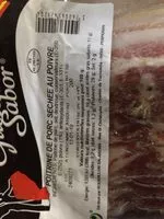 Mängden socker i Poitrine de porc séchée au poivre