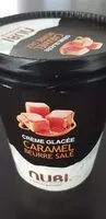 Mängden socker i Crème glacée caramel beurre salé