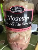 Mängden socker i Mogettes au jambon de Vendée
