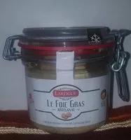 Mängden socker i Lartigue foie gras de canard entier en verre