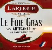 Mängden socker i Fois gras au piment d'espelette