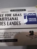Mängden socker i Foie gras artisanal des Landes