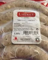 Mängden socker i Saucisses confites