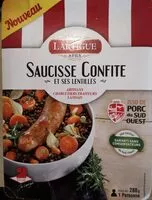 Mängden socker i Saucisse Confite et ses Lentilles