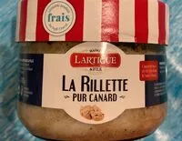 Mängden socker i La rillette Pur canard