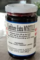 Mängden socker i Confiture extra myrtille