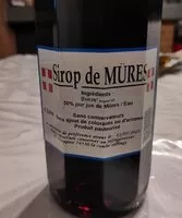 Mängden socker i Sirop de mûres