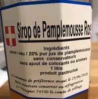 Mängden socker i Sirop de pamplemousse rose