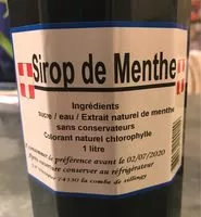 Mängden socker i Sirop de Menthe