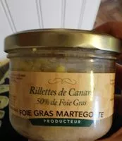 Mängden socker i Rillettes de canard