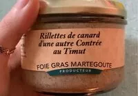Mängden socker i Rillettes de canard d’une autre Contrée