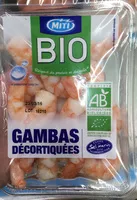 Mängden socker i Gambas décortiquées