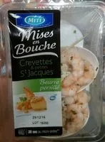 Mängden socker i Crevettes & Petites St Jacques Beurre Persillé