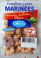 Mängden socker i Crevettes cuites marinées