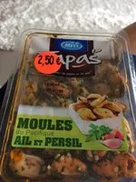 Mängden socker i Moules ail et persil