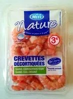 Mängden socker i Crevettes décortiquées nature