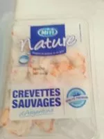 Mängden socker i Crevettes cuites décortiquées natures