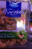 Mängden socker i Crevettes cuites ail & persil Les Marinées