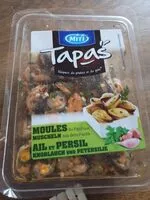 Mängden socker i Moules du pacifiques ail et persil