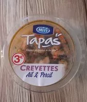 Mängden socker i Crevettes Ail & Persil