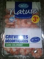 Mängden socker i Crevettes décortiquées sans colorant