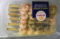 Mängden socker i Brochettes de crevettes citron & persil