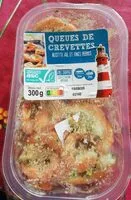 Mängden socker i Queues de crevettes--recette ail et fines herbes