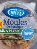Mängden socker i Moules du pacifique