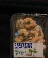 Mängden socker i Crevettes décortiquées Ail et Persil