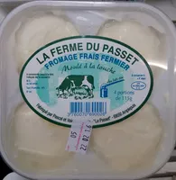 Mängden socker i Fromage frais fermier moulé à la louche