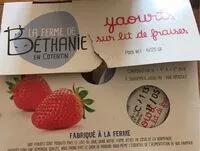 Mängden socker i Yaourts sur lit de fraises