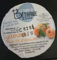 Mängden socker i Yaourt sur lit d'abricots