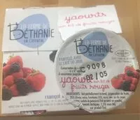 Mängden socker i Yaourt sur lit de fruits rouges