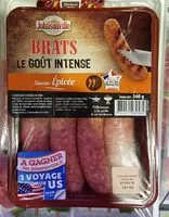 Mängden socker i Brats, Saveur Épicée