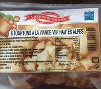 Mängden socker i Tourtons a la viande VBF Hautes Alpes