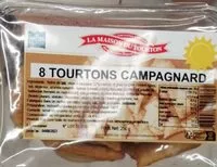 Mängden socker i 8 Tourtons campagnard