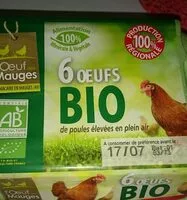 Mängden socker i 6 Oeufs bio moyens L'OEUF DES MAUGES