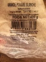 Mängden socker i Amande poudre blanche