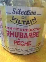 Mängden socker i Confiture rhubarbe pêche