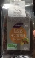 Mängden socker i Raisins secs sultanine
