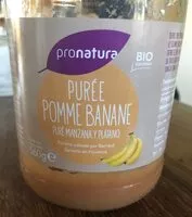 Mängden socker i Purée pomme banane